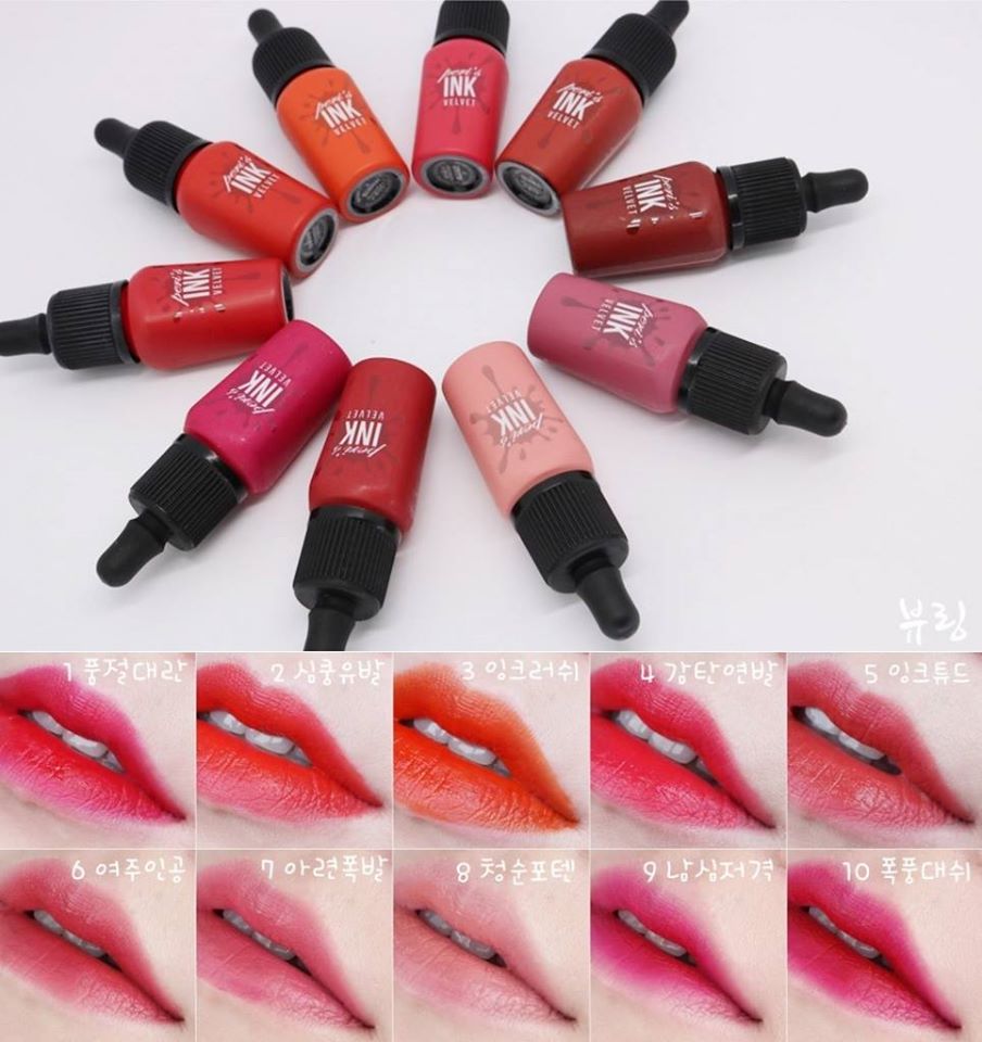 PERIPERA PERI’S INK VELVET - một trong top các loại son kem siêu lì đẹp, lâu trôi 