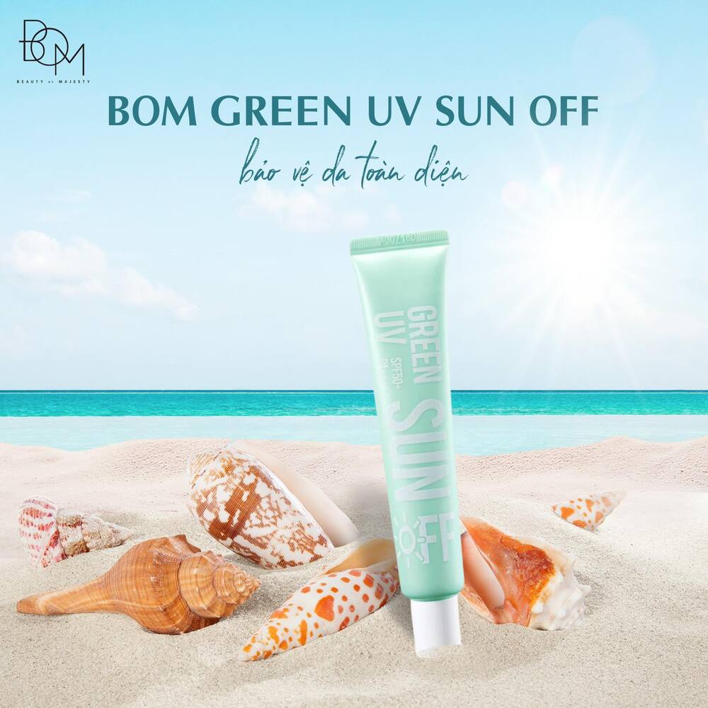 Da dầu bị mụn nhạy cảm thì nên dùng những loại kem chống nắng nào là tốt nhất? BOM GREEN UV SUN OFF (SPF50+, PA++++) – 50ML chính là một trong những lựa chọn hoàn hảo cho bạn.