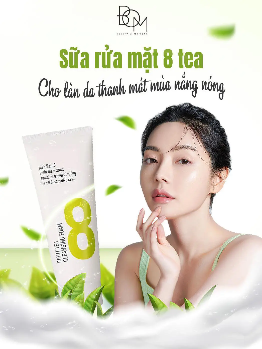 Sữa rửa mặt trà xanh của Hàn Quốc phù hợp với loại da nào?