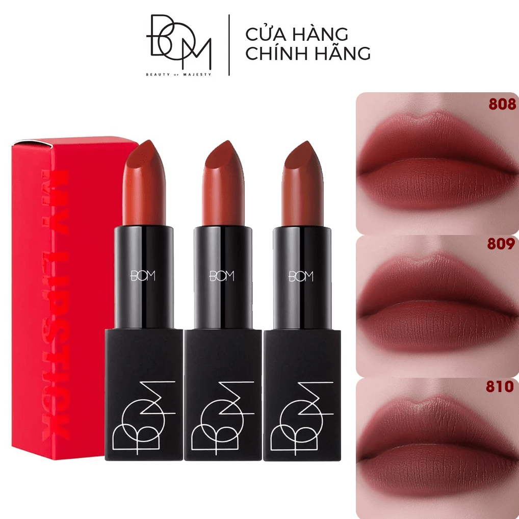 Bảng màu son môi B.O.M My Lipstick – 3.5g là sự lựa chọn hoàn hảo của nhiều người
